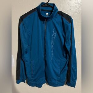 Under Armour Men's Teal Vibe Blue Unstoppable Full Zip Track Jacket Medium